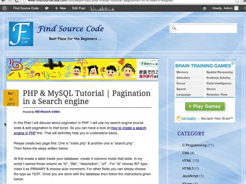 How to create Search engine with pagination using PHP & MySQL