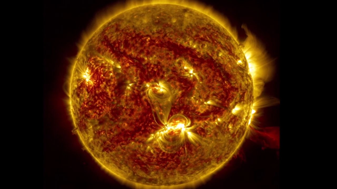 Une impressionnante éruption solaire filmée par la Nasa