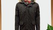 PARADIS COUTURE BRAVE SOUL MENS FAUX FUR HOODED JACKET ZIP FRONT POCKET PARKA COAT KHAKI SIZE