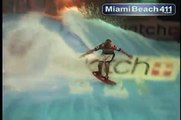 Tony Hawk Skateboarding Legend Surfing A Man-Made Wave