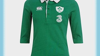 Canterbury Womens Rugby Ireland Home Classic Shirt 2014 2015 Long Sleeve Green 10 (S)