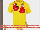 Kronk Men's Hanging Gloves Boxing T Shirt Yellow medium Klitschko Lennox Lewis Hitman Hearns