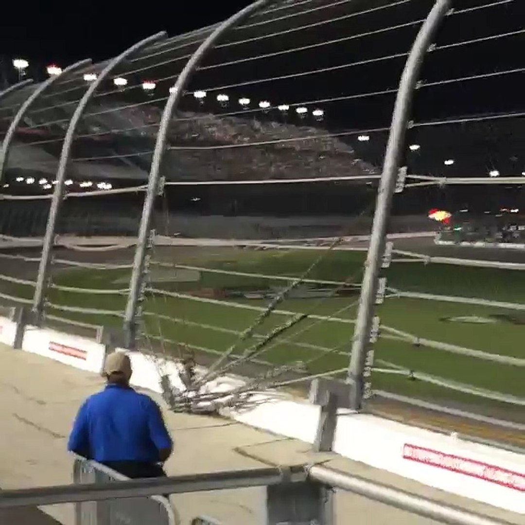 ⁣The accident at NASCAR racing