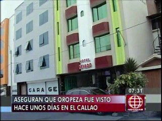 Gerald Oropeza: allanan hotel del Callao buscando a prófugo