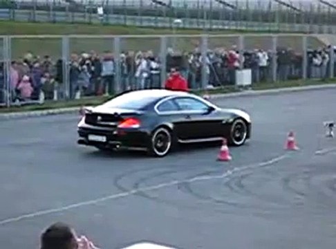 Hamann BMW M6 Drifting around the track.