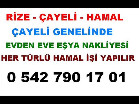 Rize Çayeli Hamal ilanları