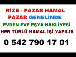 Rize Pazar hamal ilanları