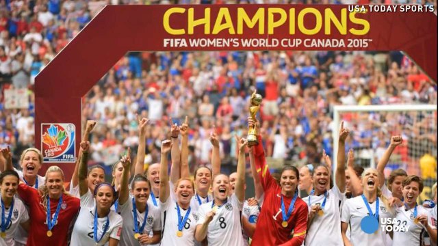 Fans celebrate USA's World Cup win