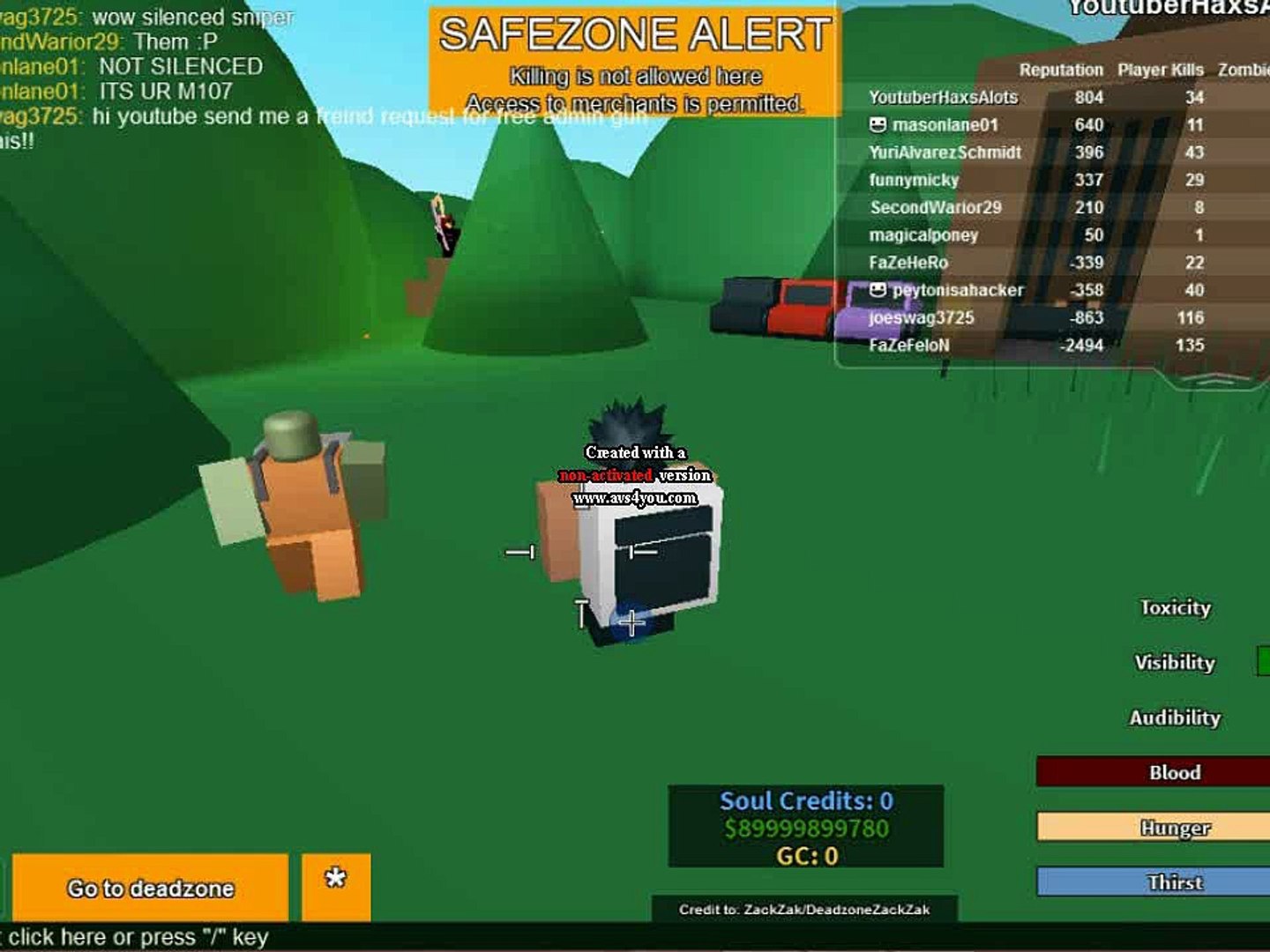 Trolling Players In Deadzone Remade Huge Servers - deadzone game roblox