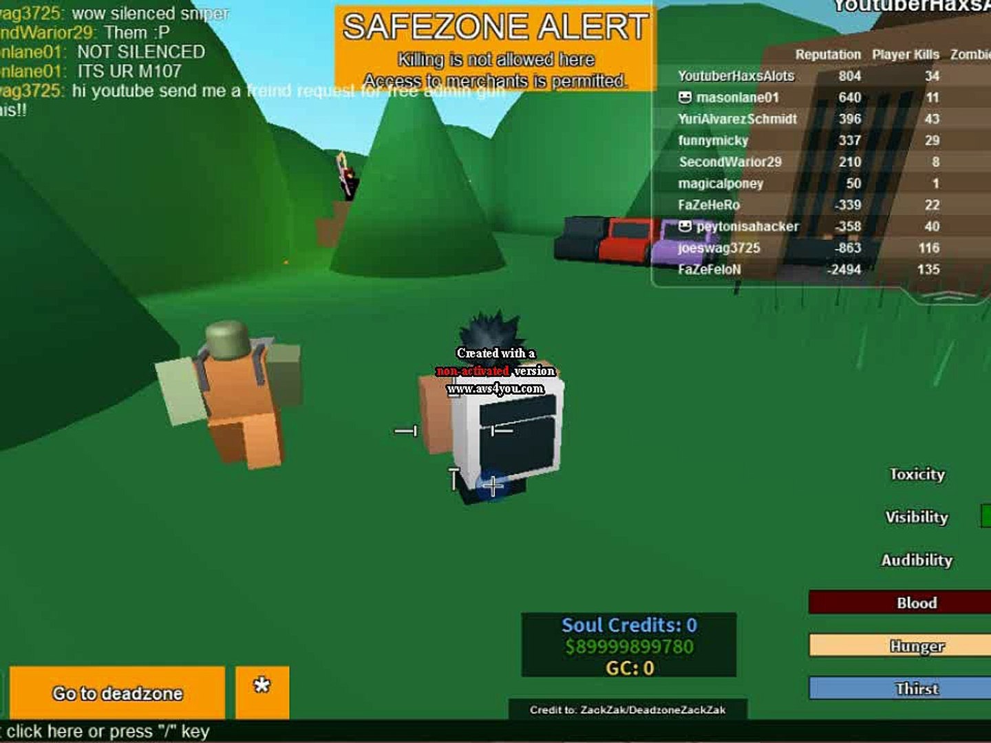 Trolling Players In Deadzone Remade Huge Servers - deadzone ii roblox