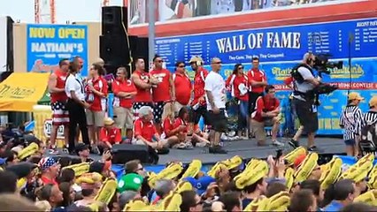 Hot-dog eating contest in New York
