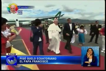 Papa Franciso arribó a nuestro país