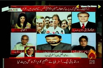 CHANNEL FIVE Views On News Samina Khattak with MQM Asif Hasnain (05 July 2015)