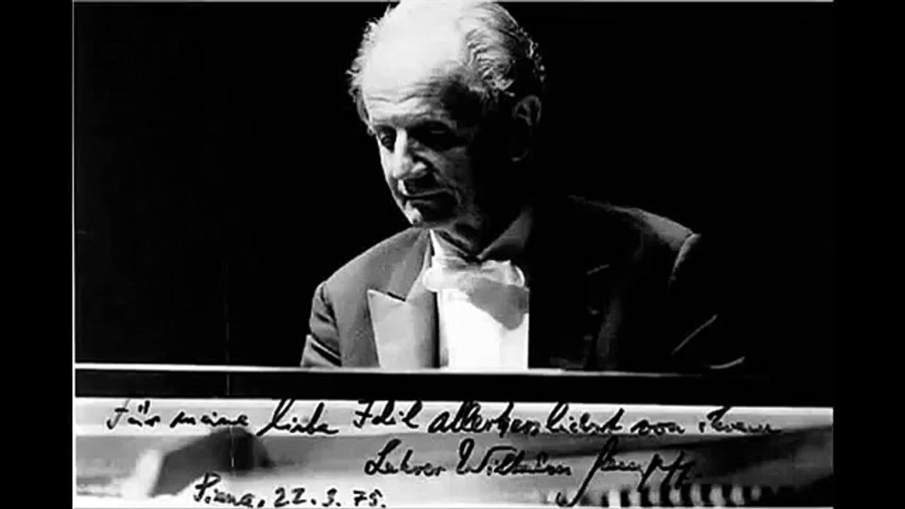 Kempff plays Schubert Piano Sonata in A Minor D537 (Op.164)