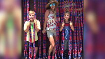 Britney Spears and sons adorably recreate 'Oops' album cover