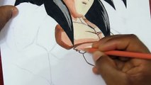 Drawing Goku Super Saiyan 4 - SSJ4 - Dragon Ball Z