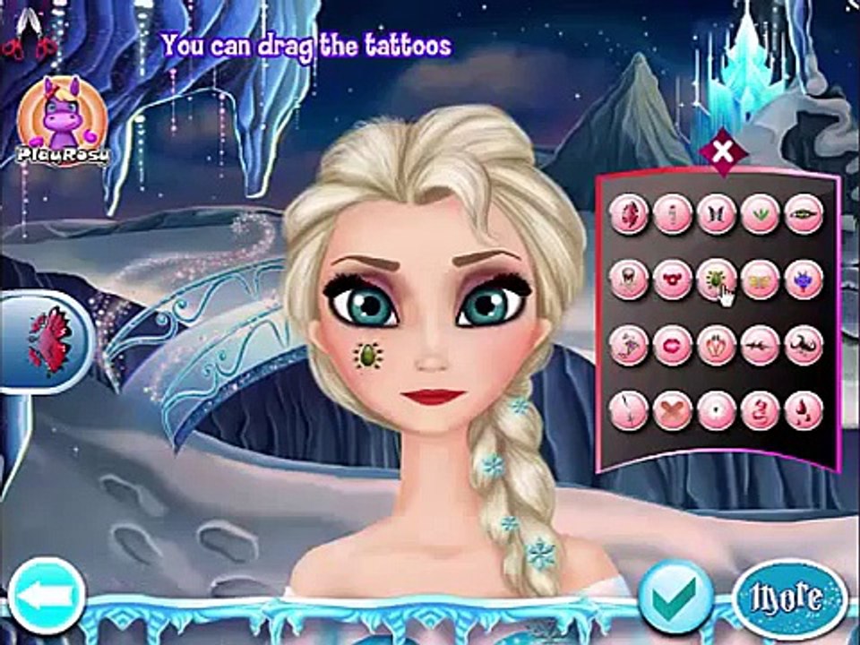 Walt Disney Cartoon Online Game - Frozen Elsa Beard Shave