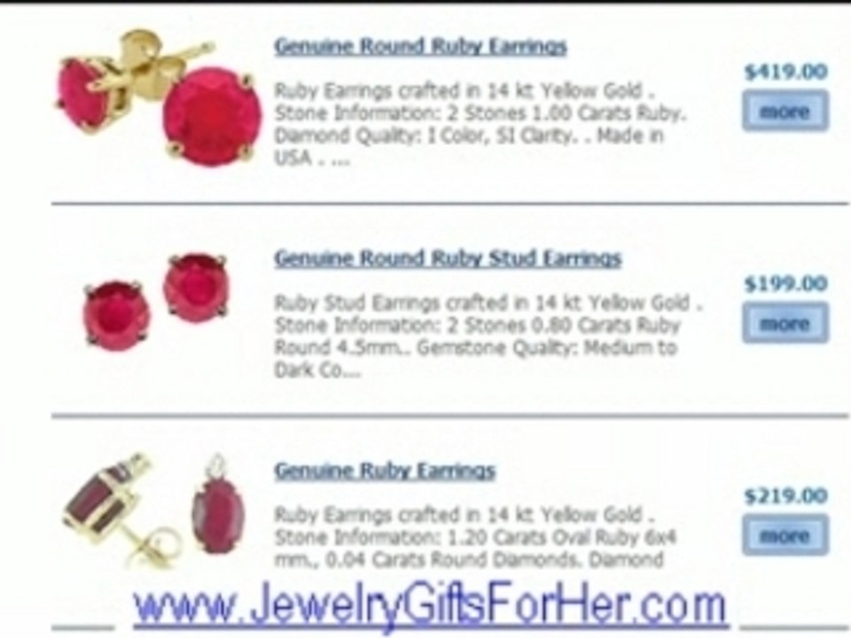 Beautiful Ruby Earrings