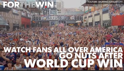 Watch fans all over America go crazy as U.S. wins WCup