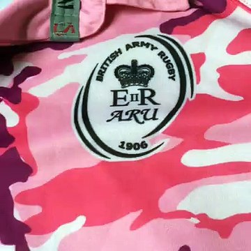 Classic Rugby Shirts - British Army Pink Camouflage Rugby Shirt