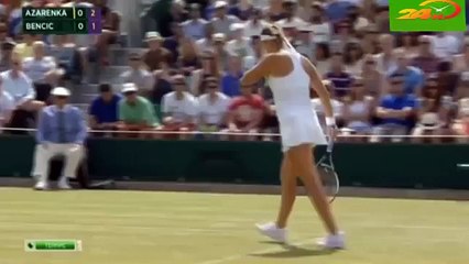 Victoria Azarenka vs Belinda Bencic Highlights Wimbledon 2015 R4