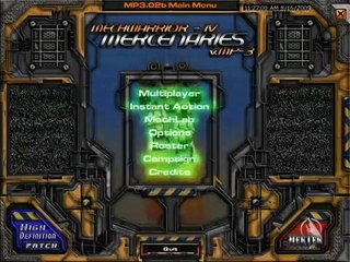 Mechwarrior 4: Mercenaries w/ HD mod