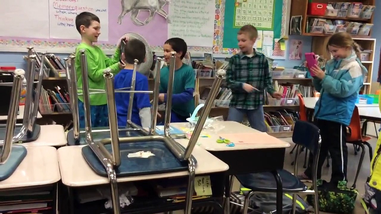 Kids Dancing in School