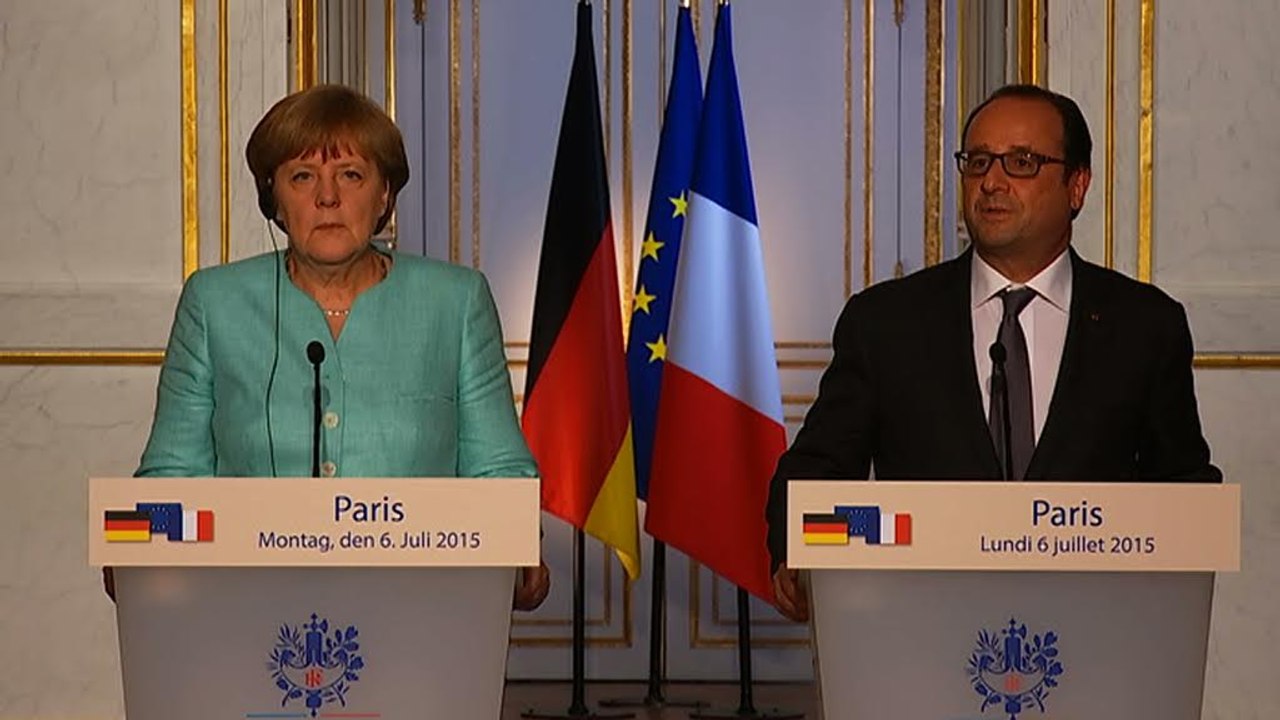 Déclaration conjointe à la presse avec Mme Angela Merkel