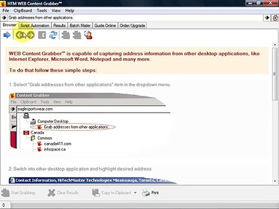 Web Content Grabber Tutorial