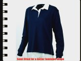 Front Row Ladies Rugby Shirt in Navy Size XL/16
