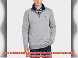 Crew Clothing Men's Classic Half-Zip Long Sleeve Sweatshirt Grey (Charcoal) Small