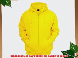 Urban Classics Boy's UK006 Zip Hoodie 14 Yellow