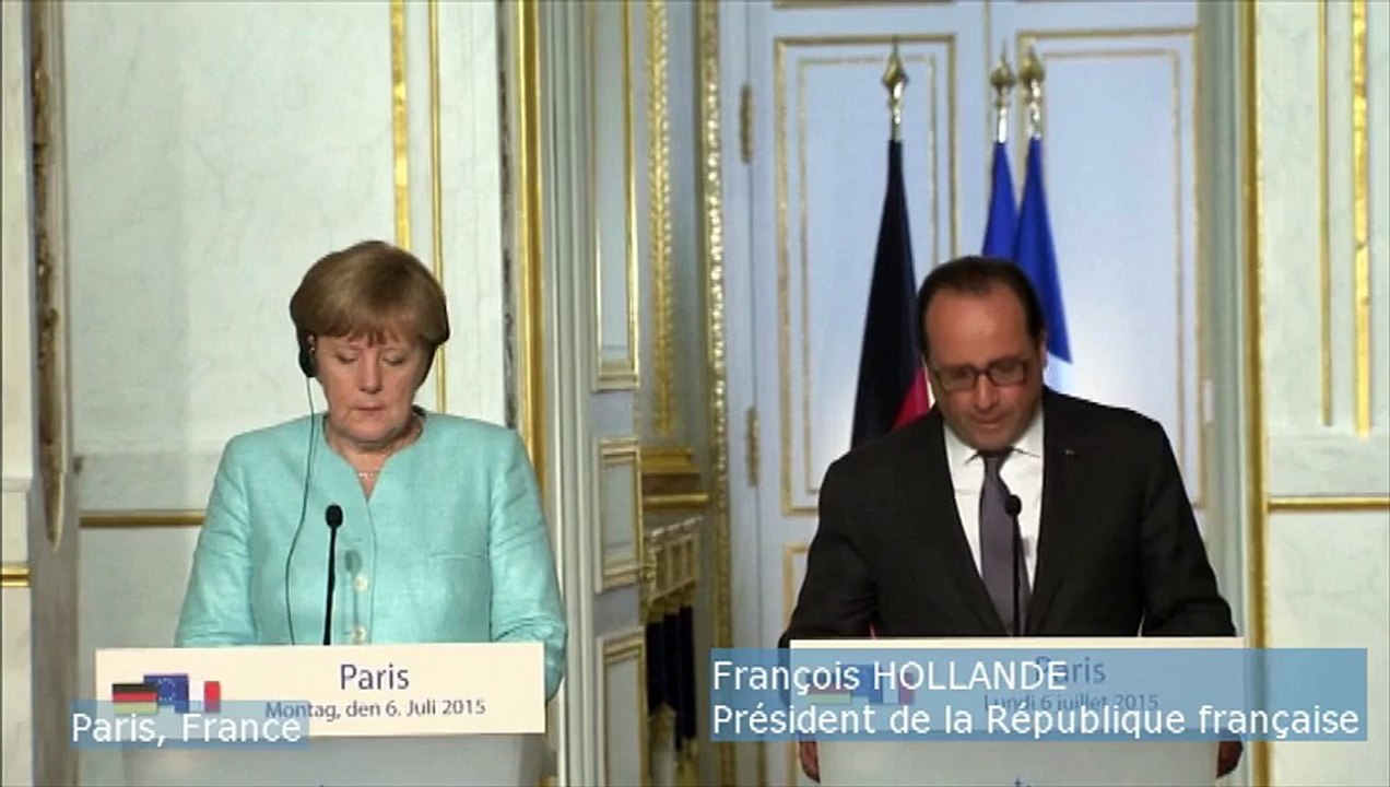 François Hollande attend des "propositions sérieuses" du gouvernement Tsipras