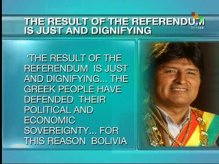 From the South - Greek Vote Hailed in Latin America