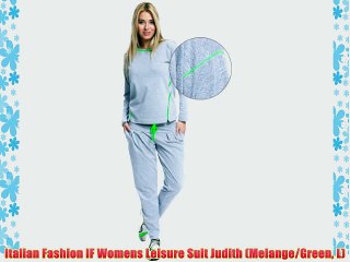 Italian Fashion IF Womens Leisure Suit Judith (Melange/Green L)