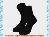Tobeni? 6 pairs of bamboo socks without rubber ANTIBACTERIAL Black Size UK 12-15 / EU 47-49