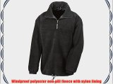 New Result Lines Active Fleece Top Mens Windproof Half Zip Sweater Xl