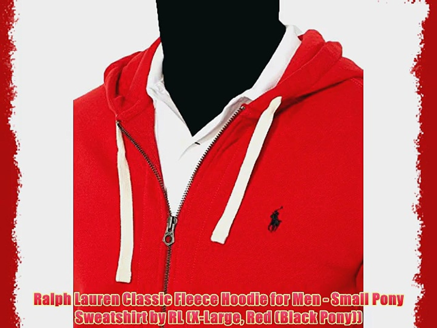 Ralph Lauren Classic Fleece Hoodie for Men - Small Pony Sweatshirt by RL  (X-Large Red (Black - video Dailymotion