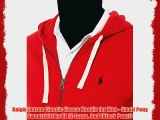 Ralph Lauren Classic Fleece Hoodie for Men - Small Pony Sweatshirt by RL (X-Large Red (Black