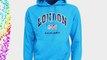 Mens London England Print Hooded Sweatshirt Jumper/Hoodie (XL - 46inch - 48inch) (Blue)