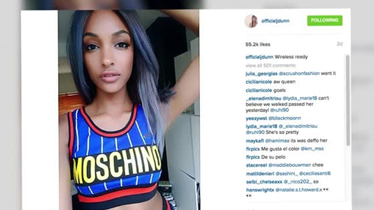 Jourdan Dunn trägt ein sportliches Outfit beim Wireless Festival
