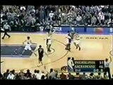 Allen Iverson 46pts vs Chris Webber Kings MVP 00/01 NBA