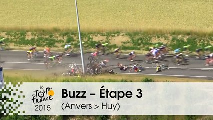 Buzz du jour / Buzz of the day - Grave chute collective - Étape 3 (Anvers > Huy) - Tour de France 2015