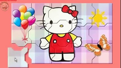 Hello Kitty Let's Make a Puzzle. PUZZLE and CARTOON for Kids