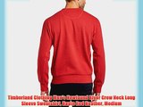 Timberland Clothing Men's Newfound River Crew Neck Long Sleeve Sweatshirt Haute Red Heather