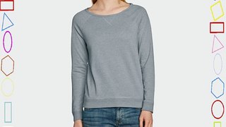 edc by ESPRIT Women's 034CC1J012 Boat Neck Long Sleeve Sweatshirt Grey (Dark Granite) Size