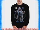 Wellcoda | Wolf Bear Eagle Zoo Mens NEW Animal Black Sweatshirt 4XL