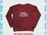 21 Century Clothing Unisex Love London Sweatshirt Burgundy XX-Large (48-50 inches)
