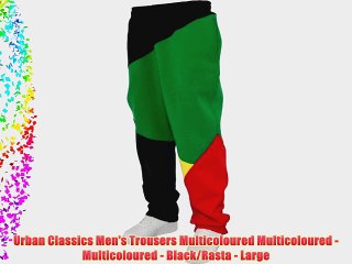 下载视频: Urban Classics Men's Trousers Multicoloured Multicoloured -  Multicoloured - Black/Rasta -