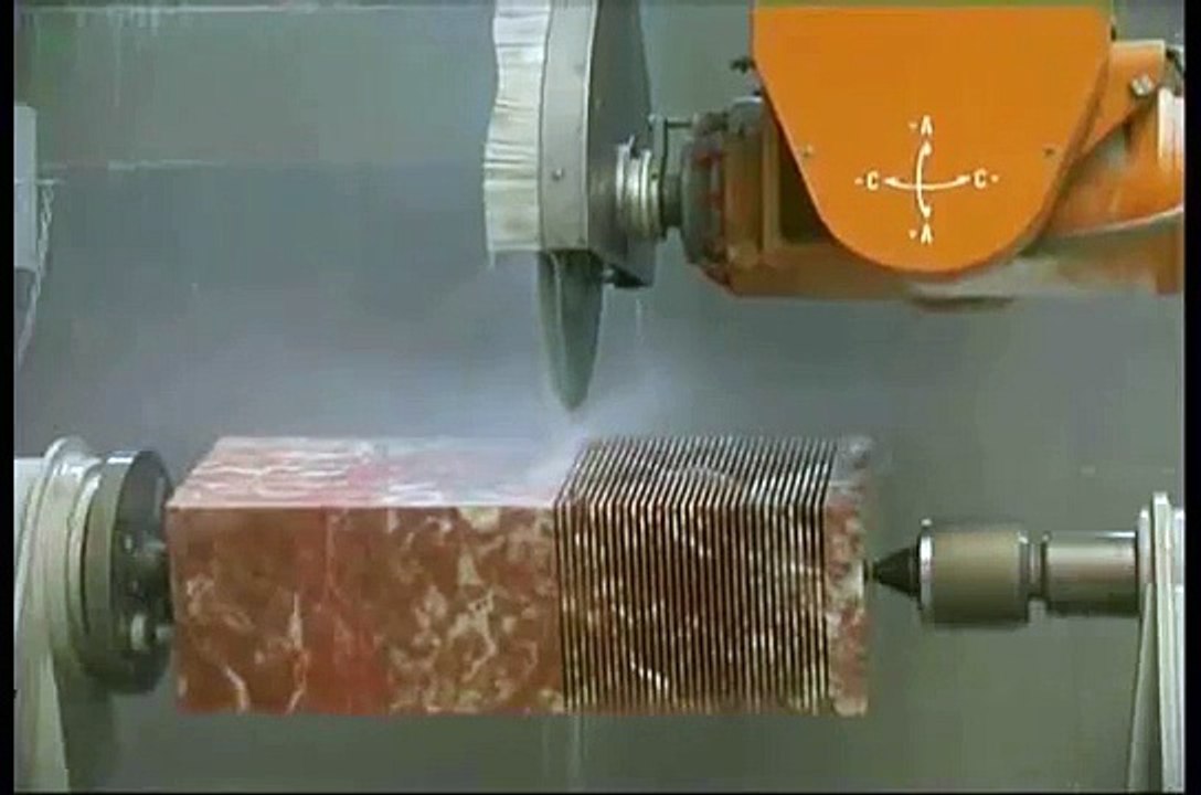 Breton ShapeMill CNC 5 axes bridge saw for milling and turning marble granite stone saw blade tool